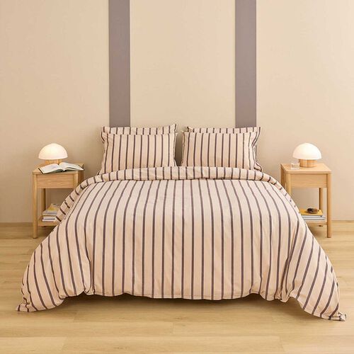 HOMMEY. Quilt Cover Raisin Brown